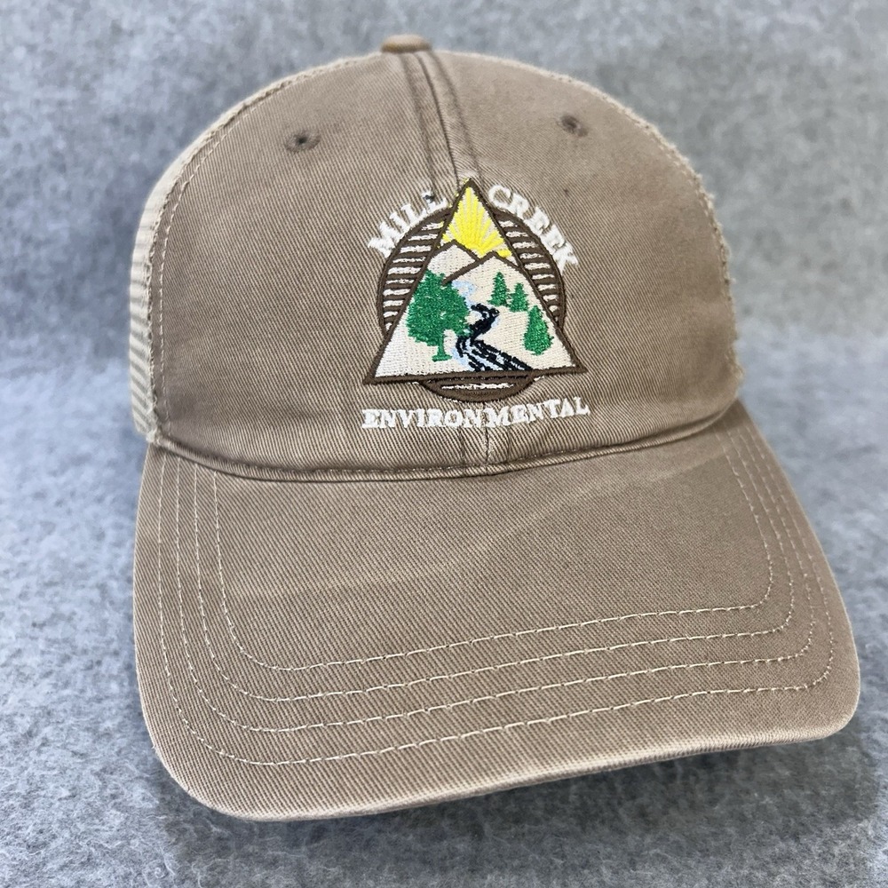 Mill Creek Environmental Men Tan Richardson Hat Trucker Mesh Snapback 111 M/L